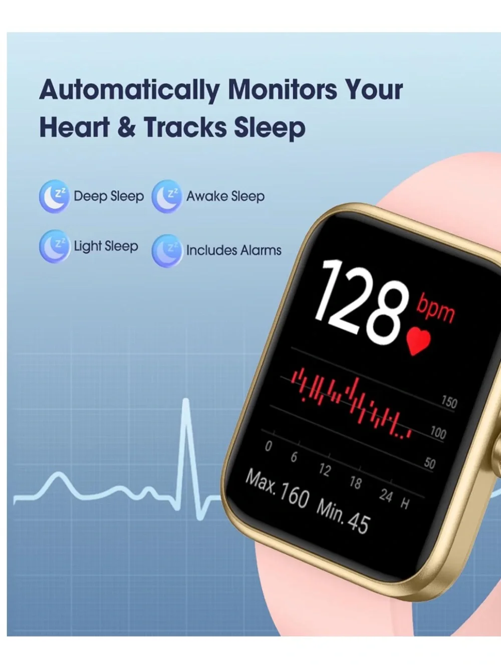 LIVIKEY Smart Watch 41mm waterproof